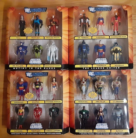 24 figure lot 4-box sets DC Universe Justice League Unlimited Batman,Hawkgirl Cover