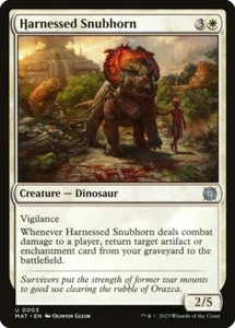 [MTG] Harnessed Snubhorn (0003) (MAT) NM - Picture 1 of 1