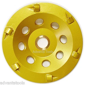 4.5” PCD Cup Wheel - Quarter Round 6-Segment with 7/8"-5/8" Arbor - Picture 1 of 4