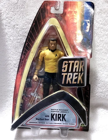 CAPTAIN KIRK • BATTLE RAVAGED • STAR TREK TOS • CARDED EXCLUSIVE ART ASYLUM Cover