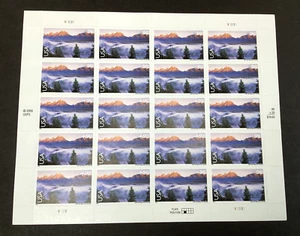 US Airmail Stamps #C147 Grand Teton National Park 2009 Sheet Of Twenty 98c Mint - Picture 1 of 2
