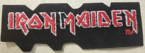 Vintage Black & Red Iron Maiden Patch 5inches Rock & Roll - Picture 1 of 3