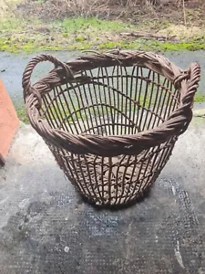 Korb Holzkorb Antik Vintage 42 cm - Bild 1 von 4