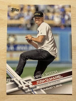 2017 Topps First Pitch Los Angeles Dodgers Baseball Card #FP26 Josh Duhamel - Image 1 of 2