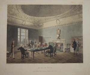 BOARD OF TRADE, "MICROCOSM OF LONDON", ACKERMANN 1808-10. - Picture 1 of 1