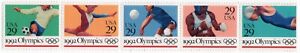 Scott #2641a (2637-41) Summer Olympics Horizontal Strip of 5 Stamps - MNH