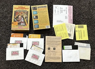 Advanced Dungeons & Dragons Pool of Radiance Commodore 64/128 W/Cluebook! - Image 1 of 4