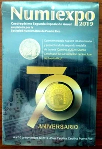 Revista NUMIEXPO 2019 Libro SOCIEDAD NUMISMATICA PUERTO RICO Ficha Token Medalla - Bild 1 von 8