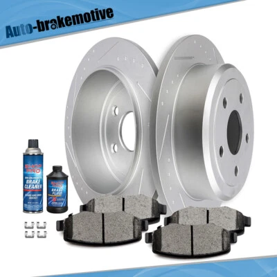 PARA JEEP WRANGLER 2007-2017 JEEP WRANGLER JK ROTORES DE FRENO TRASERO Y PASTILLAS DE CERÁMICA Foto 1 de 4