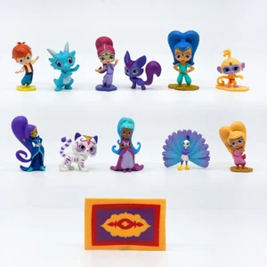 12 pezzi Shimmer And Shine Shimmer Shine Leah Zac Kaz Tala 3,1" action figure giocattoli - Foto 1 di 10