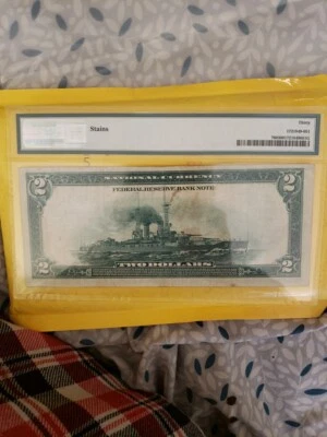 1918 $2 Richmond FRBN Battleship Note PMG 30 Very Fine Fr#760 **SHIPS FREE!! - Image 1 of 4