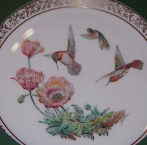 Gorgeous Lenox Floral & Hummingbird Dinner Size Decorative Plate w/ Box - Picture 1 of 2