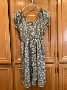 MPH Collection Womens short sleeve floral dress w/ cinch waist, size Medium (S) - Picture 1 of 4