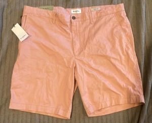 Goodfellow & Co Herren Every Wear 9" schmale Passform flache Chinoshorts vorne Koralle 40 neu mit Etikett - Bild 1 von 6