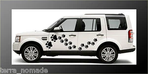 32 ADESIVI STAMPA ZAMPE Qualsiasi Colore Adesivi Auto/Murali Decalcomanie Grafica Gatto Cane - Foto 1 di 4