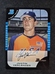 2005 Bowman Draft Picks & Prospects - Justin Verlander #BDP129 RC 1st Year - Picture 1 of 2