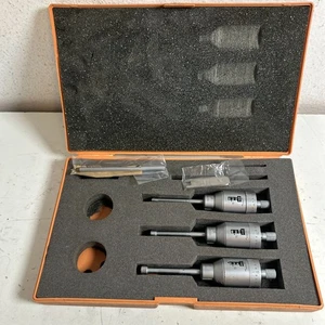 Mitutoyo 368-916 Silver Holtest Vernier Misurazione Interna Micrometro Box Set - Foto 1 di 12