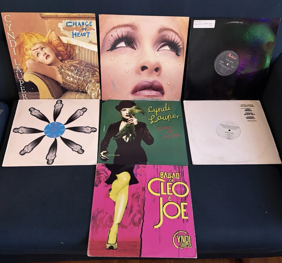 CYNDI LAUPER SEVEN 12" SINGLES INCLUDING CHANGE OF HEART WHAT'S GOING ON Foto 1 de 4