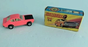 Lesney Matchbox Superfast Ford Capri No. 54 1970 Pink - With Original Box - Picture 1 of 13