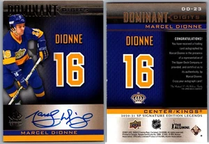 20-21 SP SIGNATURE EDITION LEGENDS DOMINANT DIGITS - MARCEL DIONNE #DD-23 KINGS - Picture 1 of 1