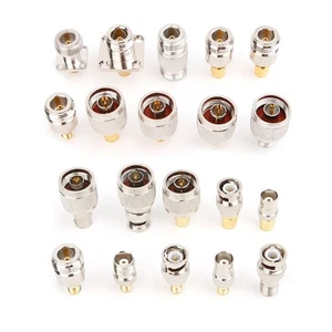 20pcs N Type BNC TNC SMA RF Connector Adapter Kit Test Converter - Picture 1 of 8