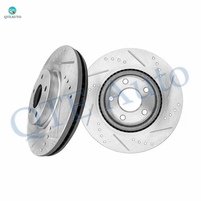 Rotores de disco de freio dianteiros perfurados com fenda 296 mm para 2008-2013 Nissan Rogue - Imagem 1 de 4