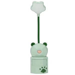 Green LED Cartoon Desk Lamp Eye Protec-tion Reading Night Light USB Charging HOT - Picture 1 of 22