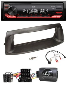 JVC Bluetooth USB DAB Lenkrad Autoradio für Fiat Punto 1999-2005 - Bild 1 von 9