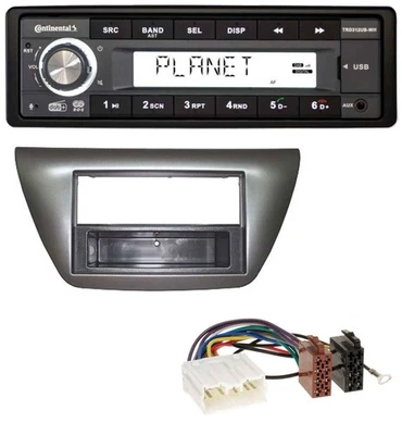 Continental USB 1DIN AUX DAB MP3 Autoradio für Mitsubishi Lancer Evo 2004-2008 - Bild 1 von 4
