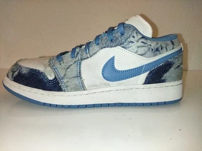 Nike Air Jordan 1 Low DM8947-100 Washed Denim Youth / Men  Sz 6  Womens Sz 7.5 - Image 1 of 4