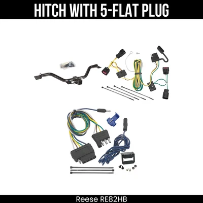 Enganche de remolque + cableado de 5 vías para 08-12 Buick Enclave 09-12 Chevrolet Traverse Foto 1 de 4