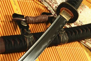 5160 Federstahl Klinge Japanisches Samuraischwert Katana Kupfer Phönix Tsuba - Bild 1 von 5