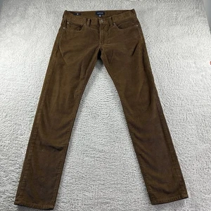 J. Crew Corduroy Pants Mens 30x32 (30x31) Brown 484 Slim Regular Straight - Picture 1 of 11