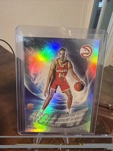 2025-26 Topps Basketball Asa Newell RC “No Limit” Rainbow Foil SP Hawks - Picture 1 of 2