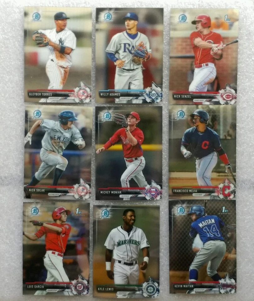 2017 BOWMAN CHROME PROSPECT BASE CARD- COMPLETE YOUR SET - Image 1 of 1