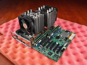 Supermicro X10DRL-i LGA2011 128GB DDR4 2x Xeon E5-2620 v3 Server Motherboard - Picture 1 of 14