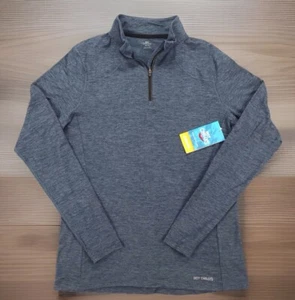 Top Pullover Hot Chillys Clima-Tek para Mujer XL Azul 1/4 Cremallera Capa Base - Imagen 1 de 14