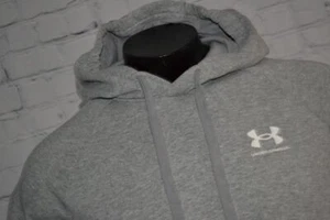46883-a Under Armour Sudadera con Capucha Suéter Calce Suelto Gris Talla Mediana Coldgear Para Hombre - Imagen 1 de 7