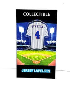 New York Mets Lenny Dykstra jersey lapel pin-Classic Collectible-NAILS - Picture 1 of 1