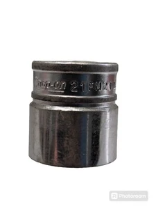 Snap-on FM21 21mm 3/8" Drive Metric 12-Point Shallow Chrome Socket - Picture 1 of 3