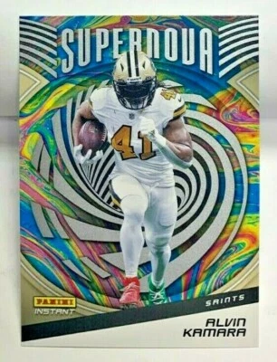 Alvin Kamara 2021 Panini Instant NFL Supernova #S16 NEW ORLEANS SAINTS - SP/3357 - Image 1 of 2