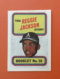 1970 Topps Story Booklet Insert #10 a Reggie Jackson A’s NM/MT - Picture 1 of 2
