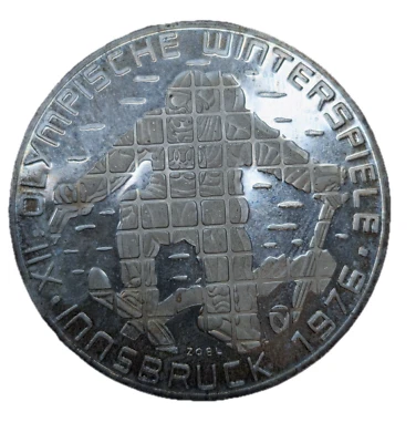 1976 Austria 100 Schilling Olympic Silver Proof Coin  - Image 1 of 4