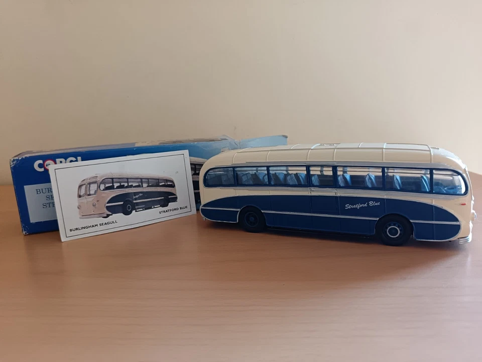 CORGI CLASSICS 1/50 : AUTOCAR BURLINGHAM SEAGULL EN BOITE D'ORIGINE - Photo 1/4