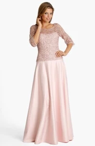 JS Collections Lace & Satin Gown Sz 8 Pink - Picture 1 of 2