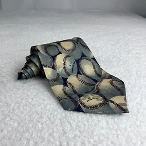 USED Gianfranco Ferre Maron Baseball USA NECK TIE Silk. House Collection - Picture 1 of 6