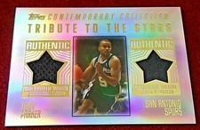 2003-04 Contemporary Collection Tribute to the Stars Relics Gold Tony Parker /50