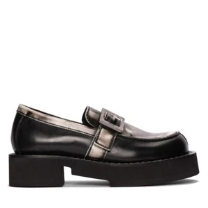 BNIB Unisex GCDS X Clarks Black White Leather Loafers RRP £275