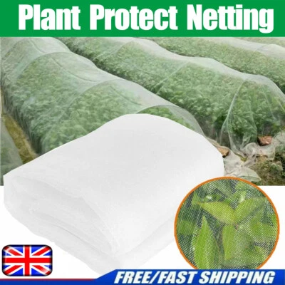 INSECT NETTING NET PE Mesh Anti Butterfly Fly Screen Beetle Bug Spider White - Image 1 of 4