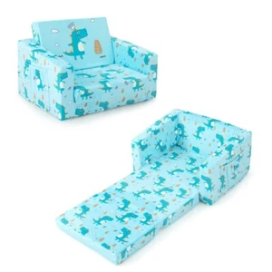 Kids Sofa Bed Kids Couch Fold Recliner Sofa w/Removable & Machine-Washable Cover - Picture 1 of 9